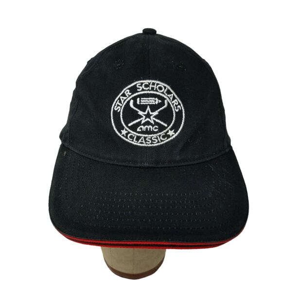 AMC Star Scholars Classic Golf Slideback Hat Embroidered Logo Black - Picture 1 of 11